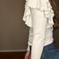The White Ruffle Top