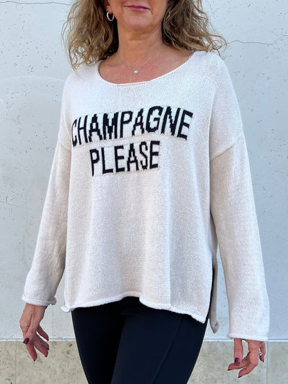 The Champagne Please Sweater