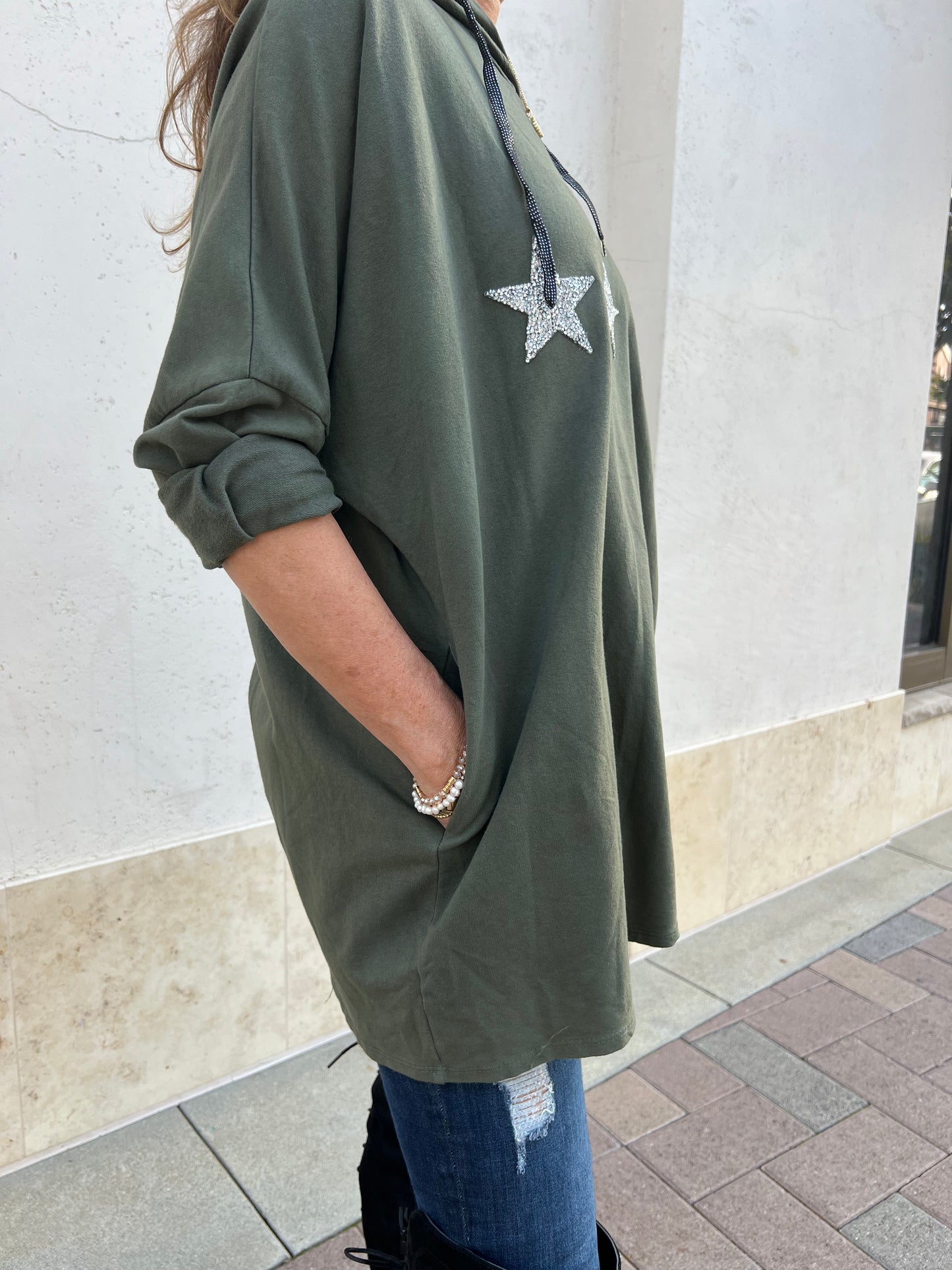 The 3 Star Italian Oversized Sweatshirt