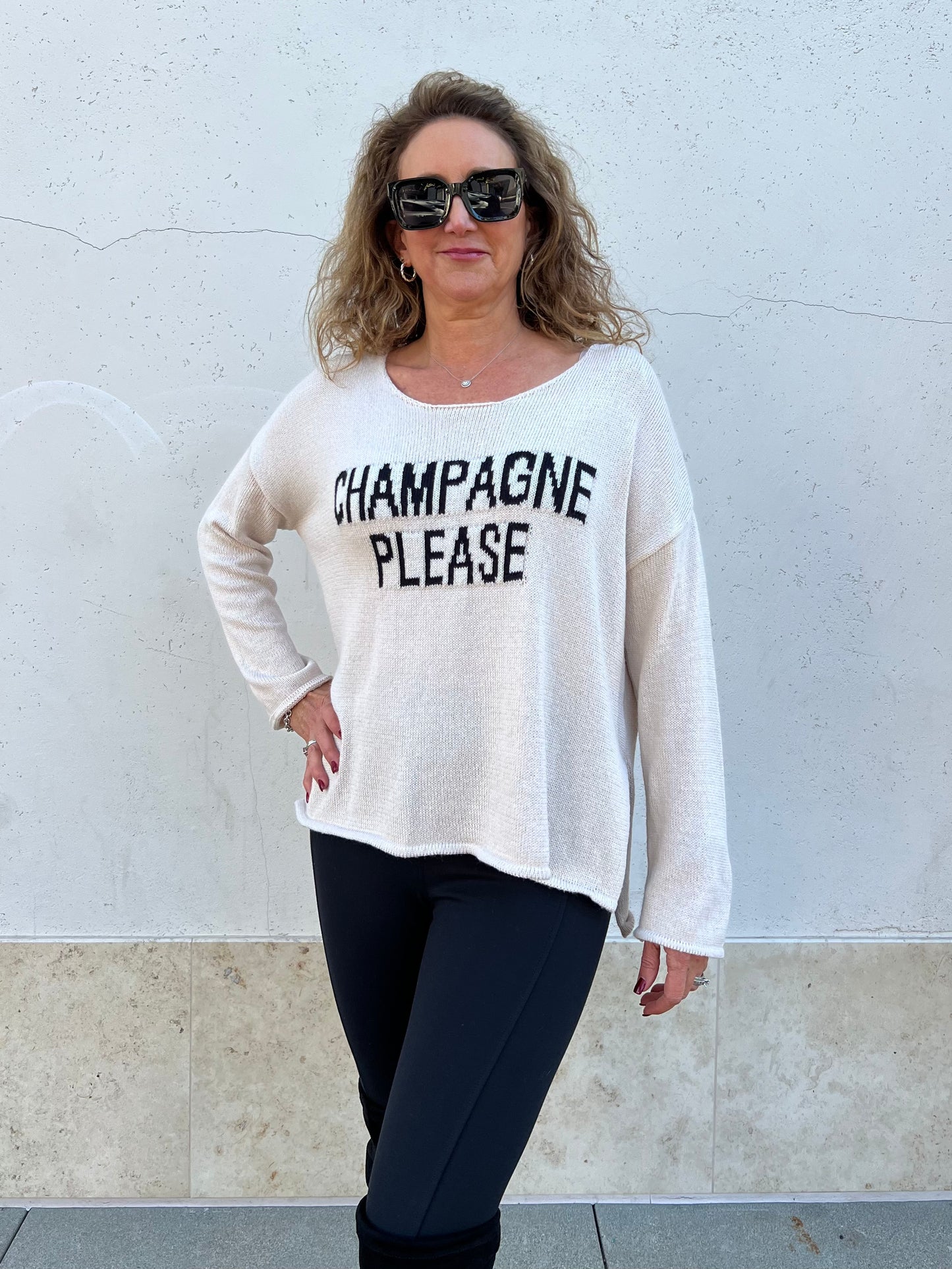 The Champagne Please Sweater